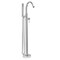 Keeney Single Handle Floor Mounted Freestanding Tub Filler, Chrome, Faucet Operation: Manual SOU-DC-45CP